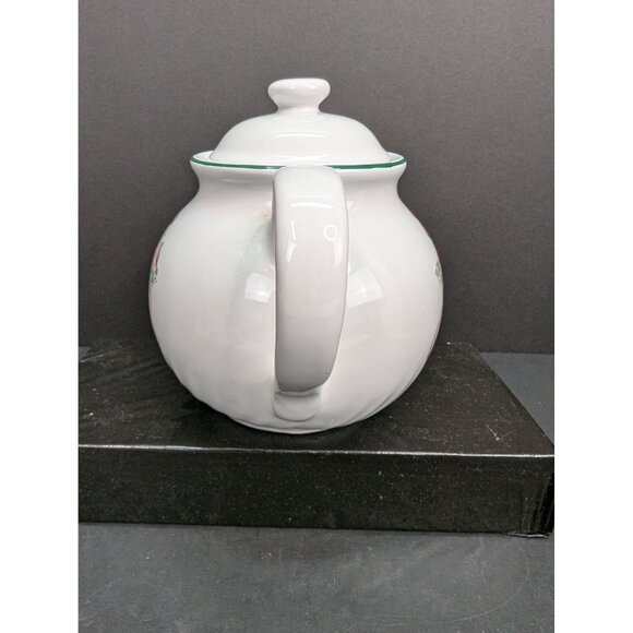 Vintage Corelle Callaway Holiday Christmas Teapot with Lid 6 Cups 48 Oz - Picture 6 of 9